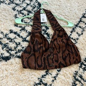 WEWOREWHAT Bella crop vest